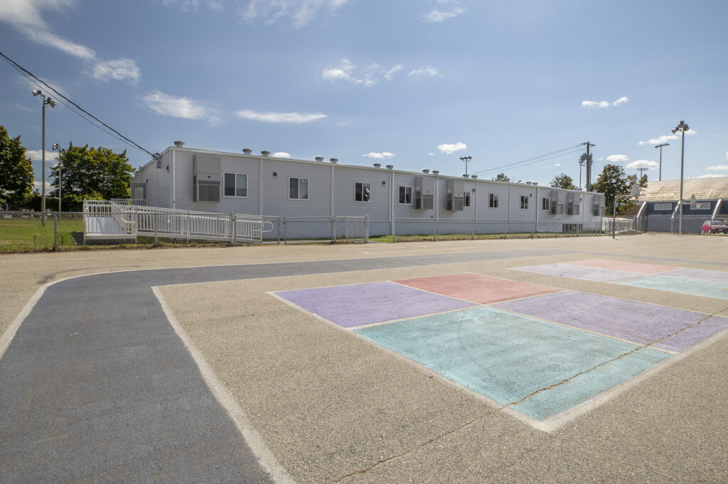 Exterior classroom view of Manchester Public Schools