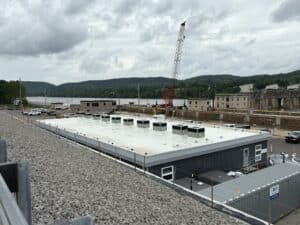 Modular Building top-down view of exterior