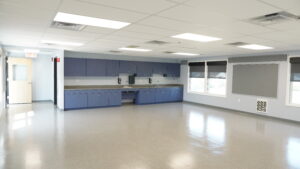 Interior Art Classroom featuring cabinets and sink