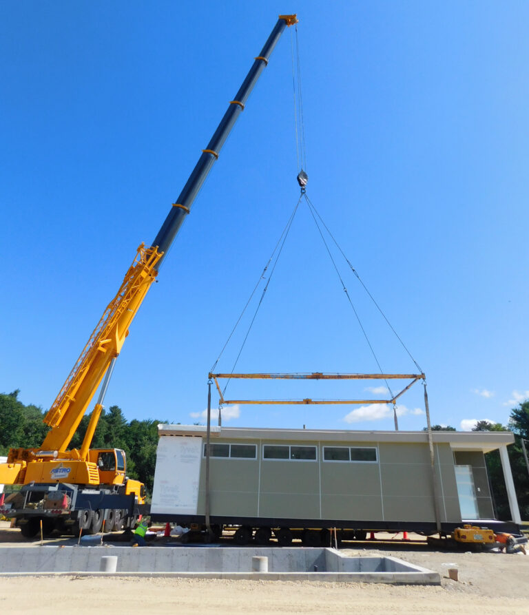 modular building construction site