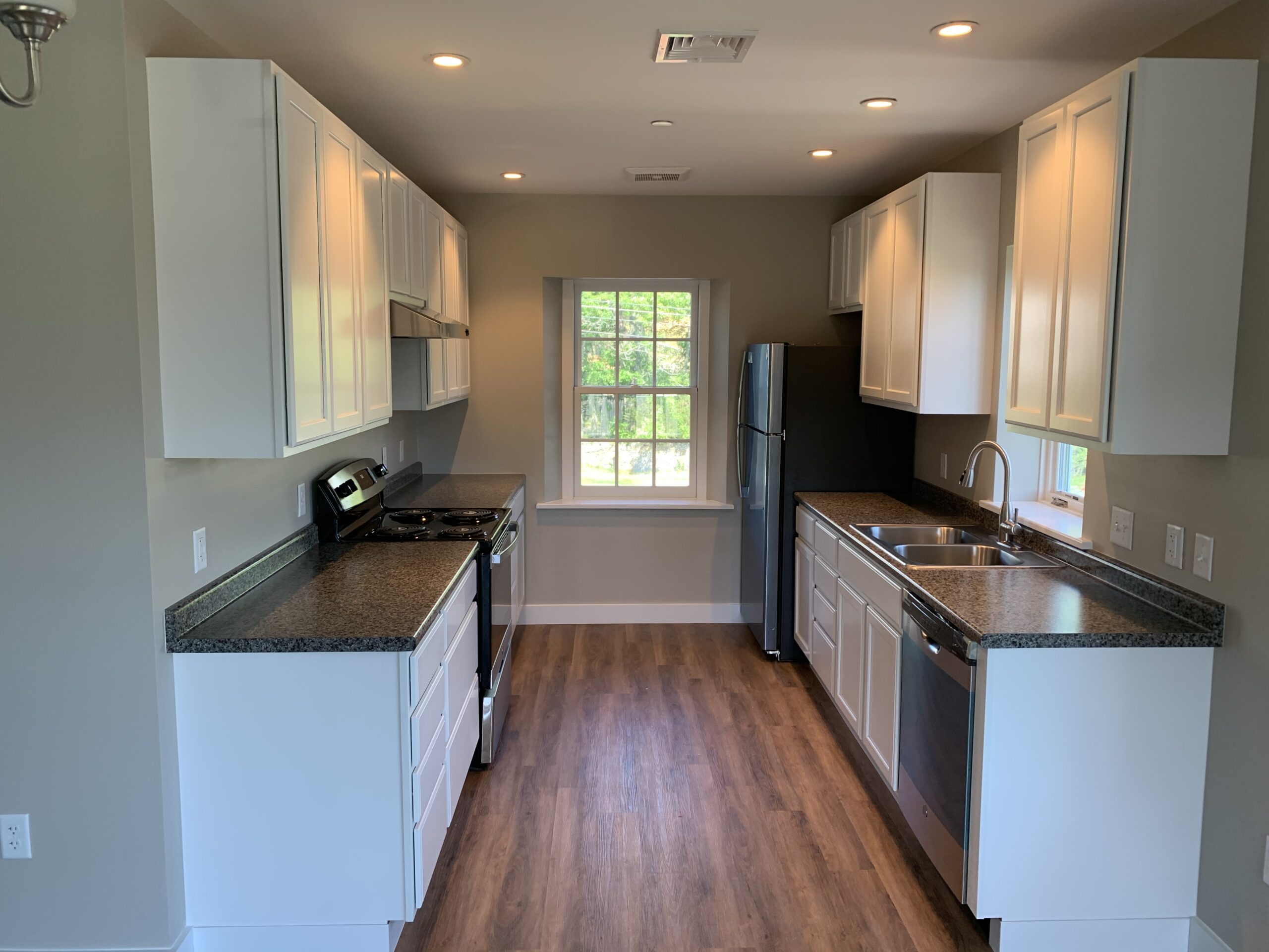 Interior shot of a kitchen