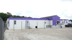 modular building for first light casino rear view