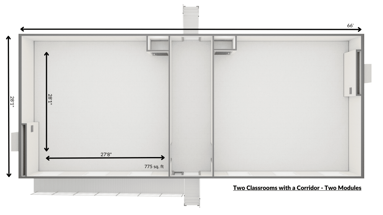 Modular classroom floor plan